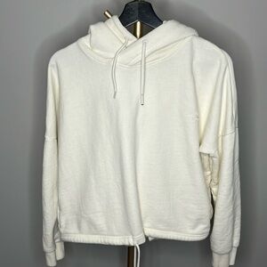 Super Dry off-white hoodie with side pockets small
